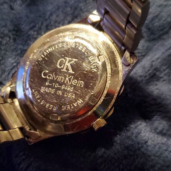 Vintage Calvin Klein 1500 Professional‎ Green Face Stainless Band 200 Meters main image 4